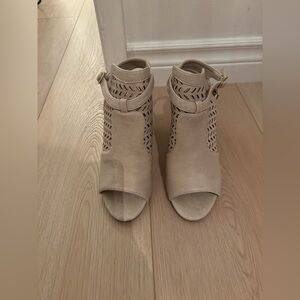 Ankle Strap Neutral Heels Sandals